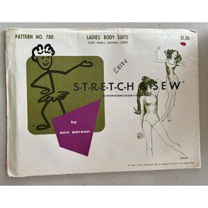 Stretch & Sew  780 UNCUT FF Bodysuit Long Sleeve Dance Leotard Bust 30-40"